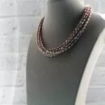 Украшения с жемчугом - многорядное ожерелье из розового жемчуга