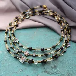 Сотуар из черного жемчуга, цитрина