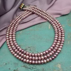 Многорядное ожерелье из крупного жемчуга