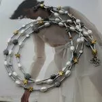 Стильное ожерелье с натуральным жемчугом