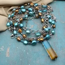 Ожерелье из барочного жемчуга