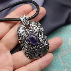 Колье с аметистом