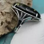 Винтажное кольцо с янтарем