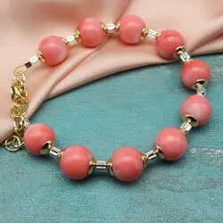 Браслет из натурального коралла