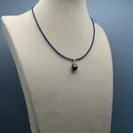 Ожерелье с жемчугом- черный жемчуг