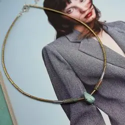 Колье с аризонской бирюзой