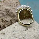 Крупное кольцо с жемчугом
