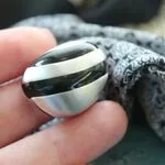 Кольцо с эмалью